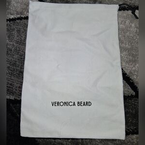 EUC White Cotton Veronica Beard 10x14 Drawstring Dust Bag!